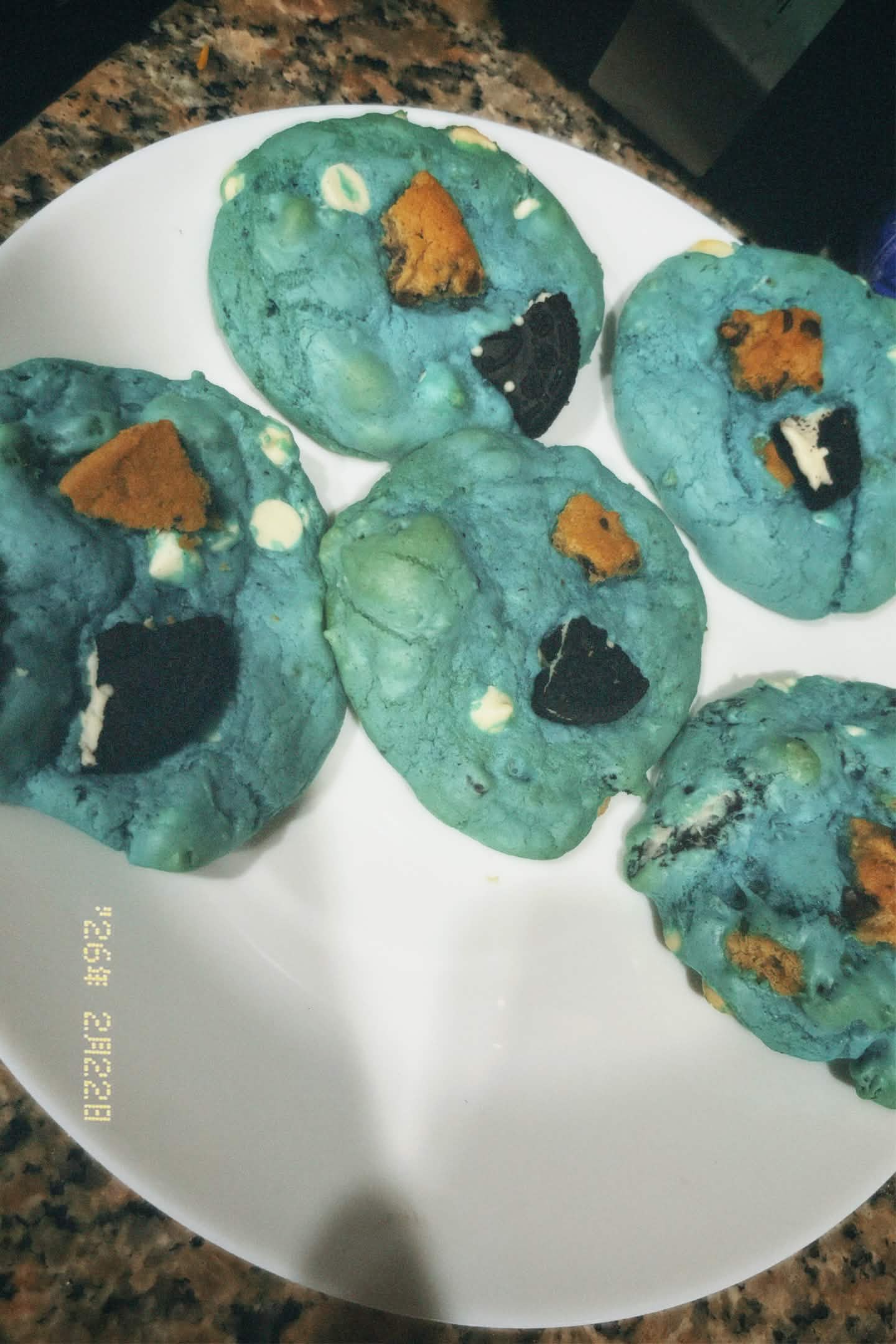 Handmade Cookie Monster cookies